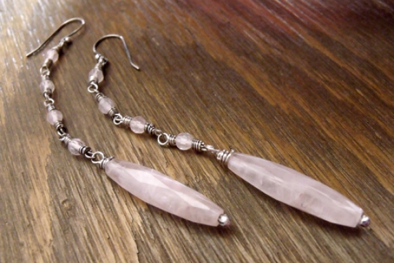 Rose Quartz Earrings