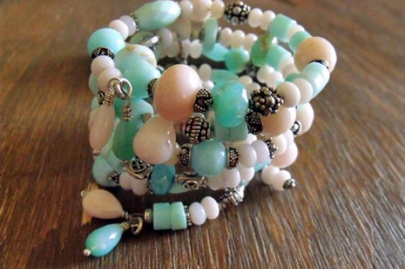 Peruvian Opal Wrap Bracelet