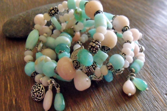 Peruvian Opal Wrap Bracelet