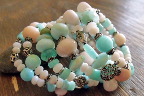 Peruvian Opal Wrap Bracelet