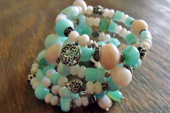 Peruvian Opal Wrap Bracelet