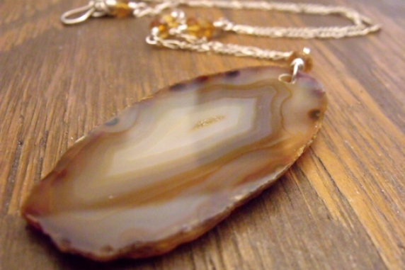 Raw Edged Agate Jewelry