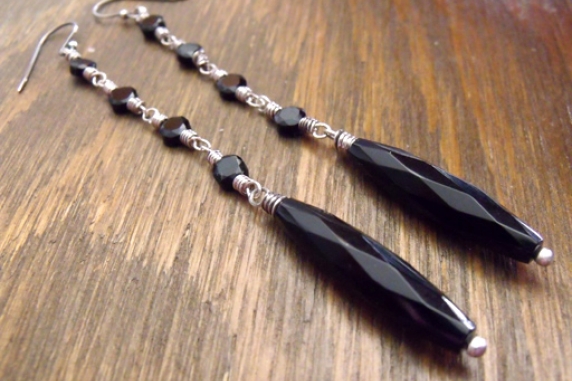 Black Onyx Earrings