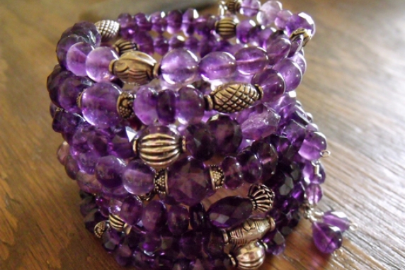 Bohemian Memory Wire Wrap Bracelet