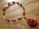 Carnelian Necklace with Carved Bat Pendant Carved Carnelian Pendant Necklace