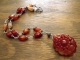 Carnelian Necklace with Carved Bat Pendant Bat Pendant Necklace