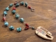 Fine Filly Turquoise and Coral Necklace Southwestern Horse Necklace