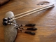 Black Onyx Gemstone Hairsticks