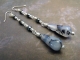 Dentritic Agate and Hematite Earrings