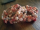 Peach Candy Jade Stacking Bracelets