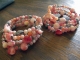 Peach Candy Jade Stacking Bracelets