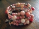 Peach Candy Jade Stacking Bracelets
