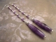 Purple Nocturne Earrings Shoulder Dusters