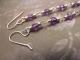 Purple Nocturne Earrings earring detail