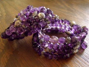 Bohemian Memory Wire Wrap Bracelet