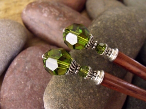 Absinthe Green Hairsticks