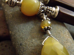 Drops of Sunshine Gemstone Charm Hairsticks