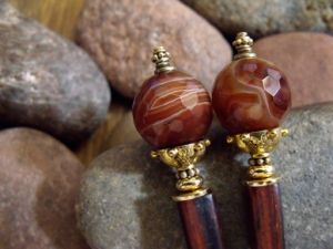 Agate Amazement Hairsticks