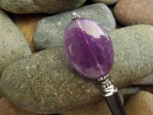 Amethyst Mirror Hairstick