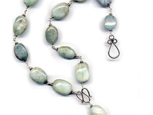 Aquamarine Ocean Drop Necklace
