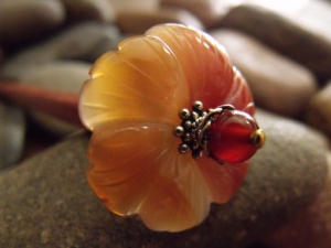 Blooming Carnelian Hairstick