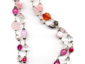 Blossom Pink Long Necklace