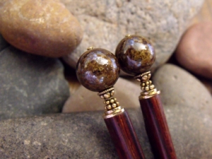 Bronze Luster Hairsticks
