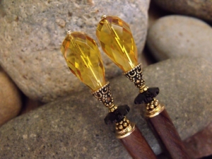Citrine Empress Hairsticks