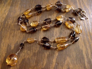 Citrine Smoke Necklace