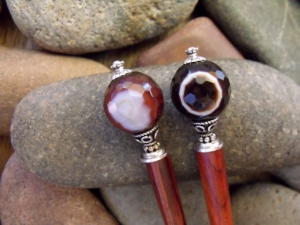Eclipse Agate Hairsticks