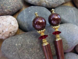 Elderberry Wine Hairsticks