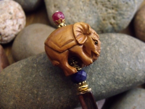 Bejeweled Elephant Hairstick
