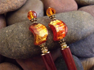 Fire on the Moon Hairsticks