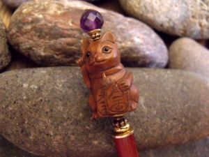 Maneki Neko Cat Hairstick