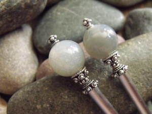 Grey Ghost Hairsticks