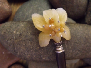 Honey Orchid Hairstick