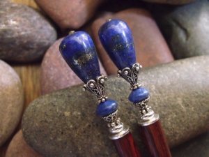 Ishtar Lapis Hairsticks
