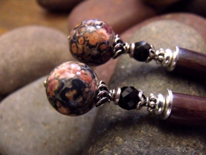 Leopard Noir Hairsticks