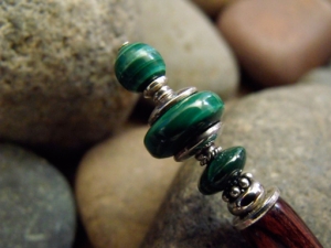 Malachite Tower Hairstick