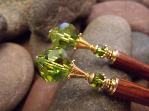 Olivine Glamour Hairsticks