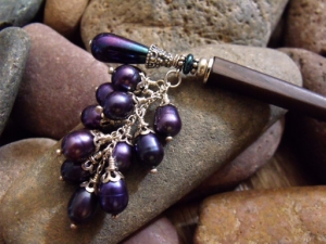 Peacock Cascade Hairsticks