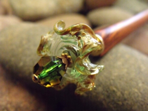 Pistachio Flower Hairsticks