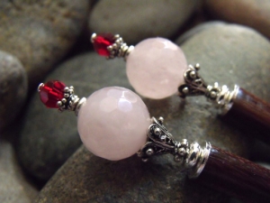 Rose Blush Hairsticks