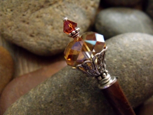 Royal Copper Crystal Hairstick