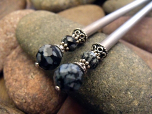 Simply Snowflake Hairsticks