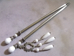 Snowfall Chandelier Hairsticks