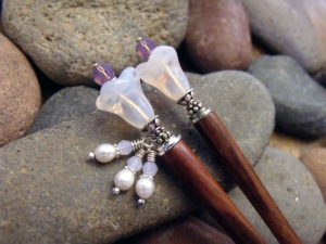 Opalized Spring Flower Hairsticks