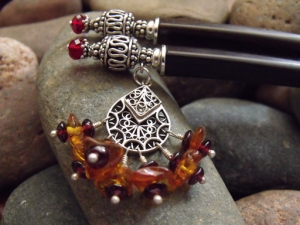 Sunset Glow Chandelier Hairsticks