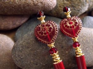 Sweet Romance Heart Hairsticks