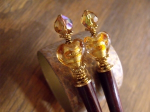 Topaz Romance Hairsticks